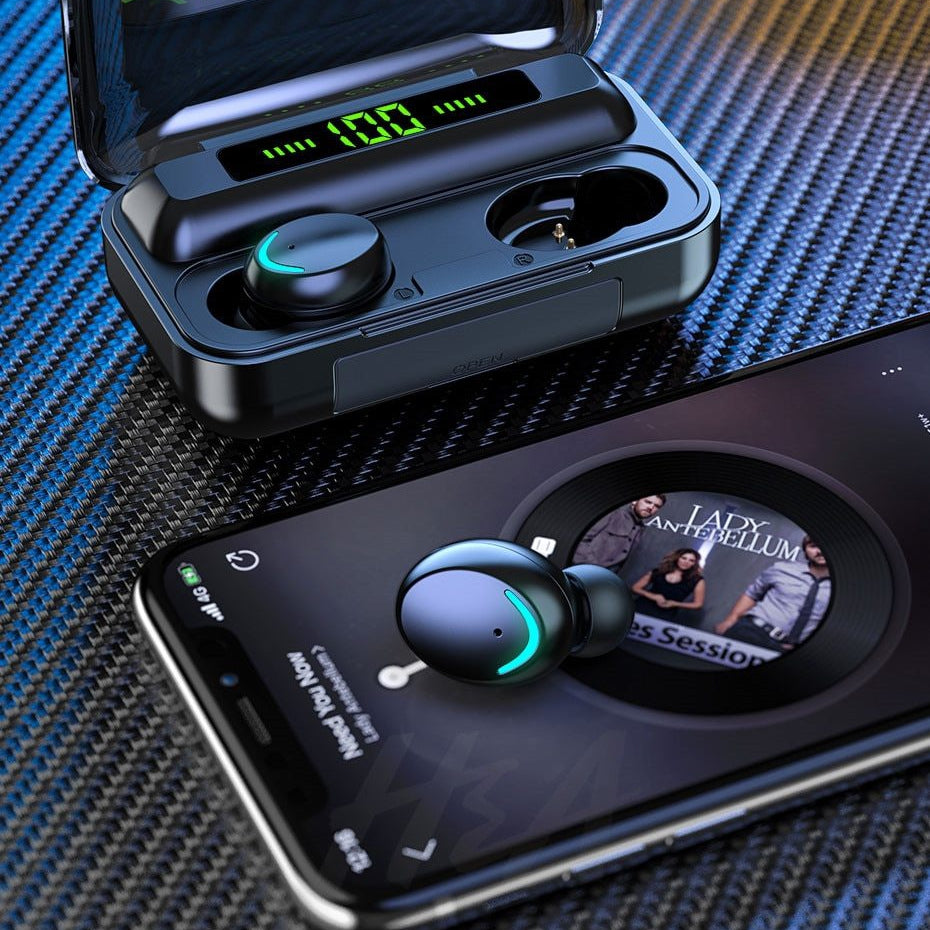 H&A Bluetooth V5.0 Earphones With 2200mAh Charging Box
