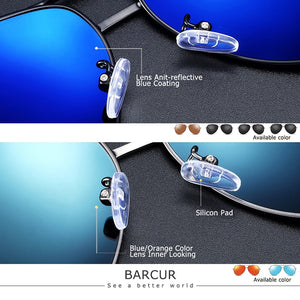 BARCUR Polarized Men Pilot Sunglasses