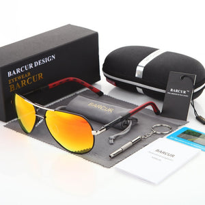 BARCUR Polarized Men Pilot Sunglasses