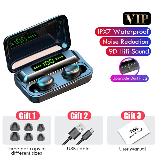 H&A Bluetooth V5.0 Earphones With 2200mAh Charging Box