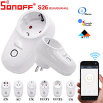 SONOFF S26 WiFi Smart Socket US/UK/EU Works With Alexa & Google Assistant