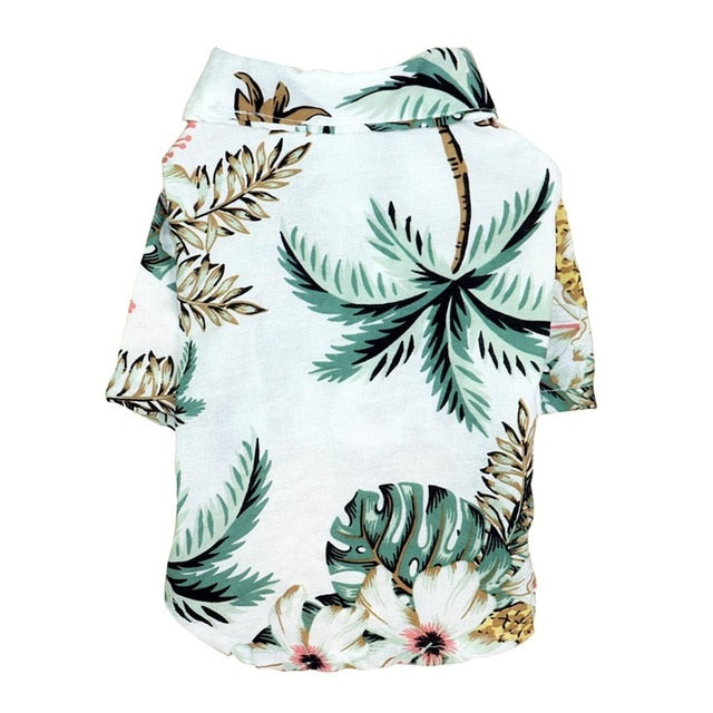 Summer Pet Printed Clothes For Dogs Floral Beach Shirt Jackets Dog Coat Puppy Costume Cat Spring Clothing Pets Outfits