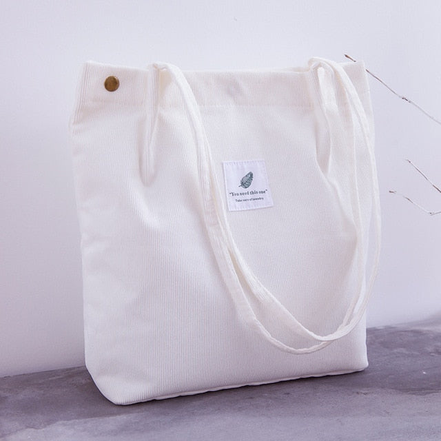 Foldable Women Canvas Shopper Bag