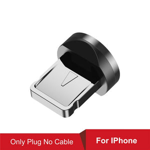 USLION 540 Degree Rotate Magnetic Cable For iPhone, Micro USB & Type C