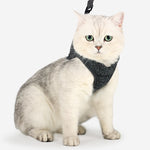 Cat Harness Escape Proof Small Cat and Dog Vest Harness with Reflective Strap Soft Mesh Adjustable Cat Walking Jacket for Kitten
